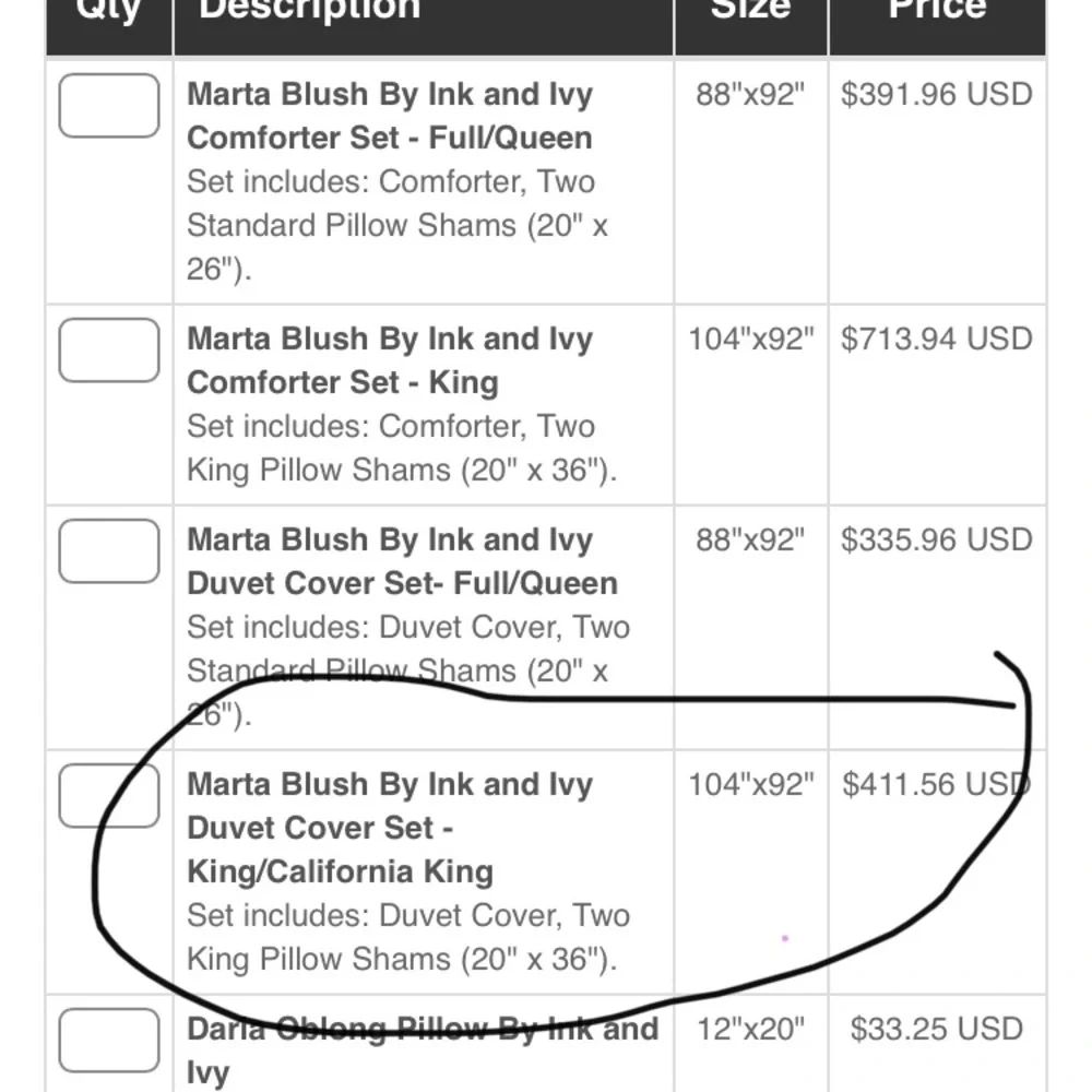 King/ California King Duvet Set